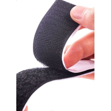 Extra Starkes 10 M Langes Kratzfestes Klebeband, Blauseitiges Klettband (schwarz)