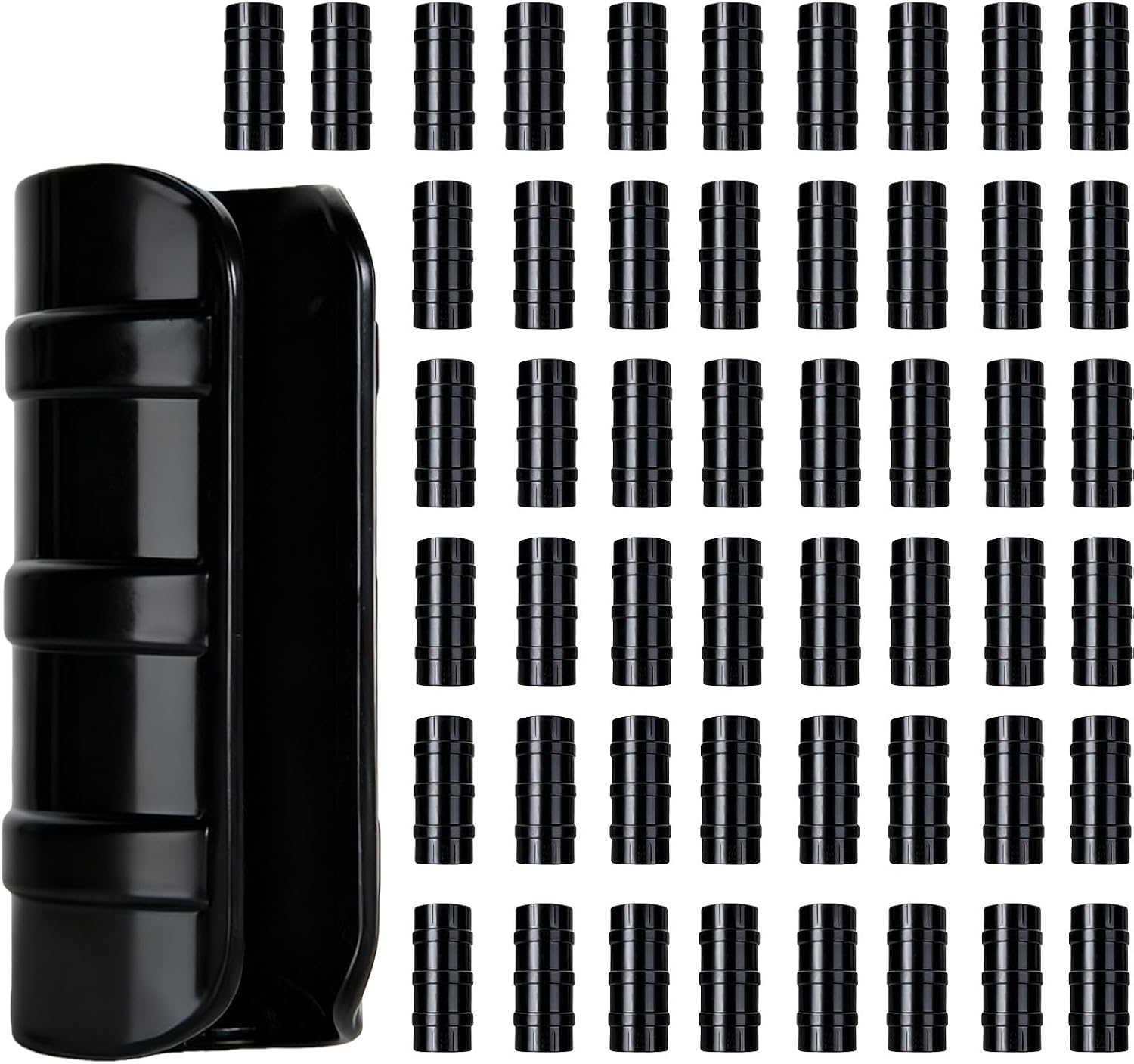 50 Gewächshausclips, 25 Mm (3/4 Zoll) – Schwarze Kunststoffclips Für Pvc-rohre, Gartenbau (3/4 Zoll)