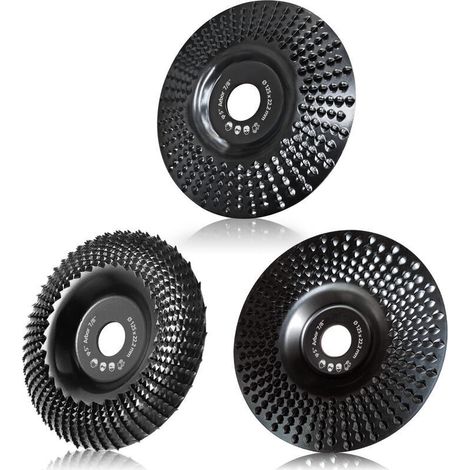125-mm-holzschleifscheibe, 3 Schleifscheiben Zum Formen, Schleifen Und Trennen. Winkelschleiferscheiben