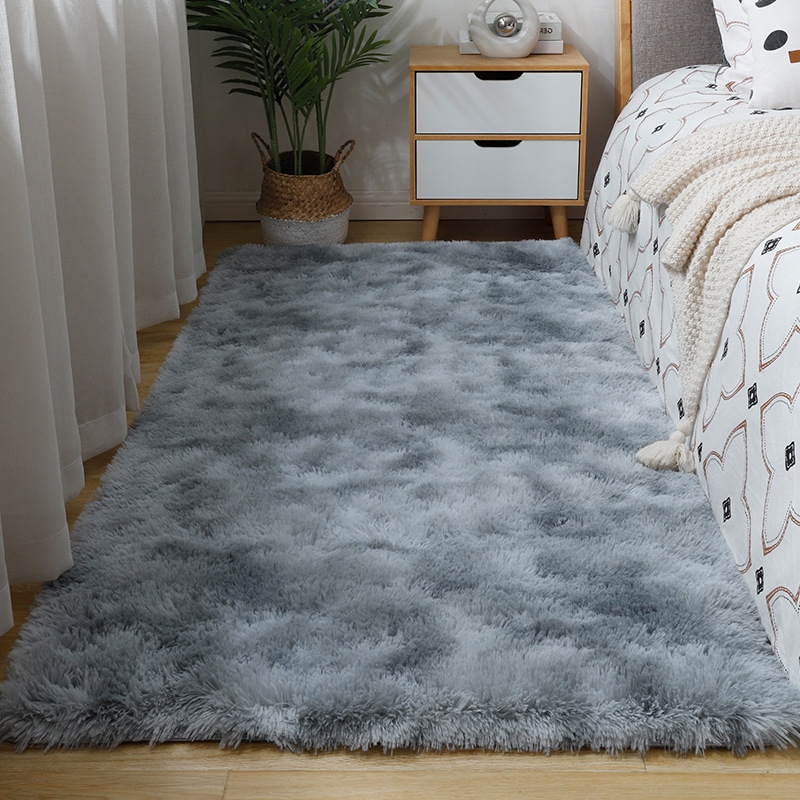 Grauer Wohnzimmer-/schlafzimmerteppich, 160 X 230 Cm, Langflorteppich, Weicher, Zotteliger Teppich Für Wohnzimmer, Schlafzimmer Und Sofa