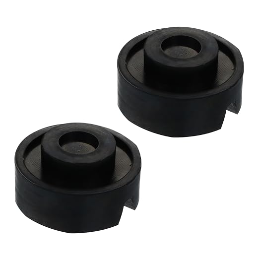 Cabilock 2 Schwarze Gummi-wagenheberauflagen Für Adapter, Stabilisierungs- Und Verschleißfeste Auflagen, Set Für Sicheres Anheben Von Fahrzeugen