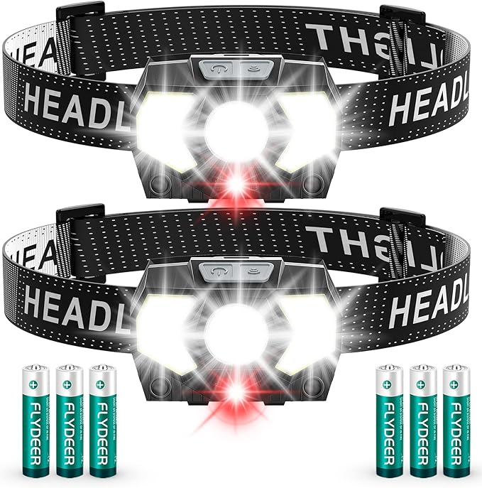 Led-stirnlampe (2 Stück/1 Stück), Leistungsstarke Stirnlampe Mit Hoher Leuchtkraft, Inklusive Batterien, Mehrere Leuchtmodi, Wasserdicht Nach Ipx5 Für Camping, Joggen Und Angeln