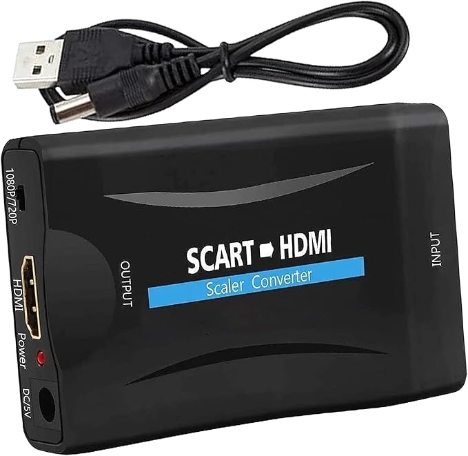 Wangos Scart-zu-hdmi-konverter-adapter Full Hd 720p/1080p Plug & Play Dvd/sky-receiver/n64/vhs/ps4/videorecorder/wii Hdtv/projektor/monitor