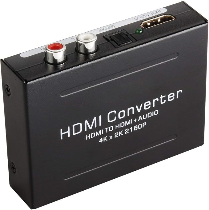 4k X 2k Hdmi-audio-extraktor, Ozvavzk Hdmi-zu-hdmi-konverter, Video-extraktor, Spdif/optischer L/r Stereo 3d-audio-extraktor Für Ps3, Box, Hd Dvd, Ps4, Sky Hd, Blu-ray, Heimkino
