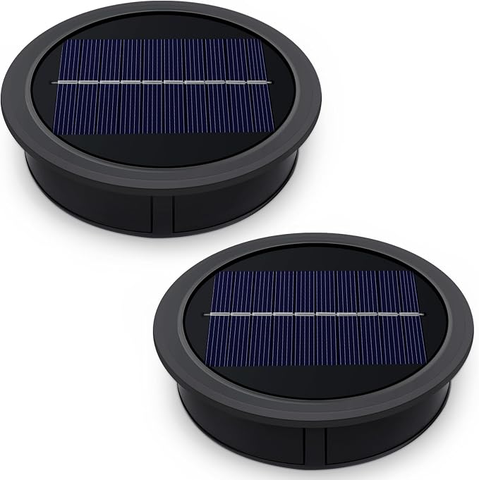 Akynite 10,5 Cm Solar-ersatzleuchte Für Gartenleuchten, 3,7 V 1200 Mah, Warmweißes Licht, Ip44 Wasserdicht, Großes Solarpanel Für Gartenleuchten