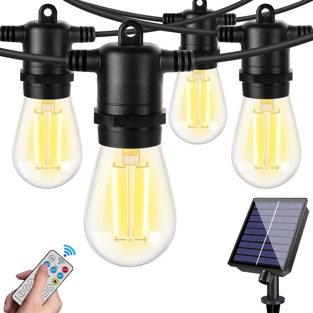 10 Meter Langer Solar-lichtstreifen Für Den Außenbereich – Mit Heizfunktion – Wasserdicht (ip65) – Duale Stromversorgung (batterie Und Solarenergie) – Mit Usb-c-controller