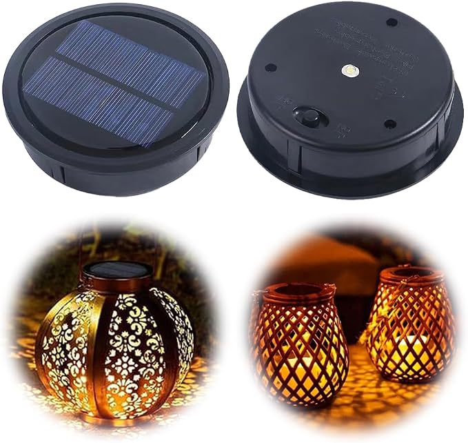 Ersatz-solarleuchten, 2 Stück 10,5 Cm Solarlampen, Ersatz-solarpanel-laterne, Ersatz-solarabdeckungen Für Die Gartendekoration