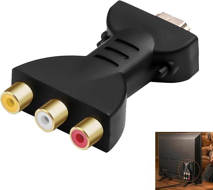 Hdmi-zu-rca-adapter, Hdmi-zu-3-rca-adapter, Composite-zu-cvbs-av-konverter, Audio-/videoausgang Für Ältere Fernseher, Projektoren Und Monitore, Kompatibel Mit 1080p Und 720p Mit Roten, Weißen Und Gelb