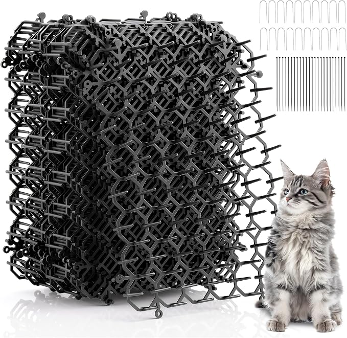 20er-pack Katzenabwehrgitter, 15 X 20 Cm, Katzenabwehrmatte Mit Spikes, Weiche Sicherheitsmatte Aus Kunststoff, Geeignet Für Garten, Pflanzen, Sofa Und Auto