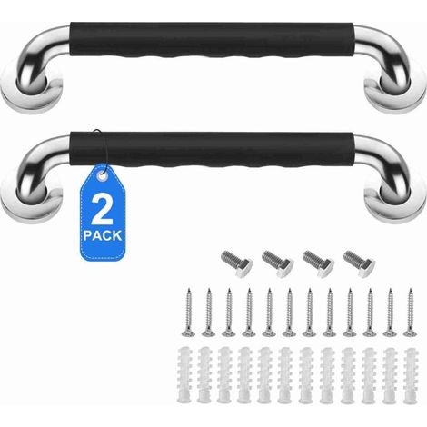 Haltegriff Für Toilette, 45 Cm, 2er-set, Rutschfeste Haltegriffe Fürs Badezimmer, Edelstahl-handlauf Für Badewannen, Haltegriffe Für Senioren/menschen Mit Behinderung/kinder/schwangere