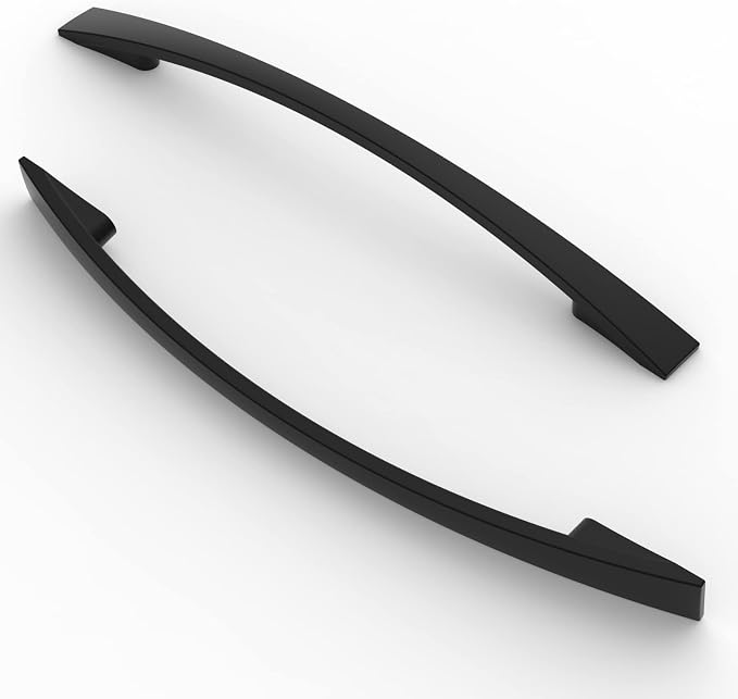 Möbelgriffe, 5-teilig, 160 Mm Lochabstand, Für Schränke, Küchen Und Schubladen, Mattschwarz