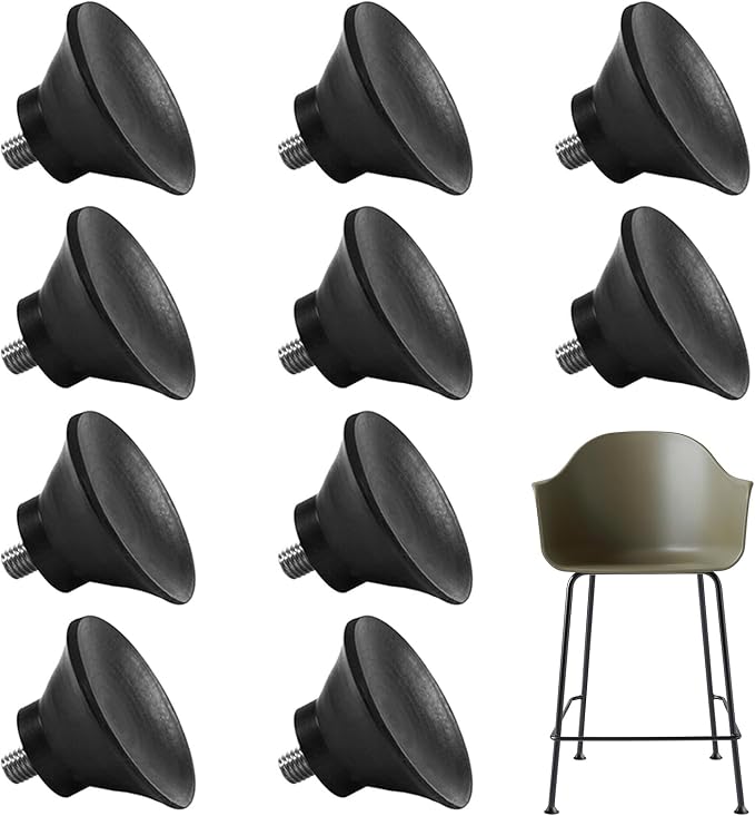 10 Stück Schraubgummifüße M8 X 50 Mm, Verstellbare Füße Für Möbel, Stützfüße Mit M8-gewinde Für Möbel, Stühle, Tische, Sofas, Für Den Heimgebrauch.