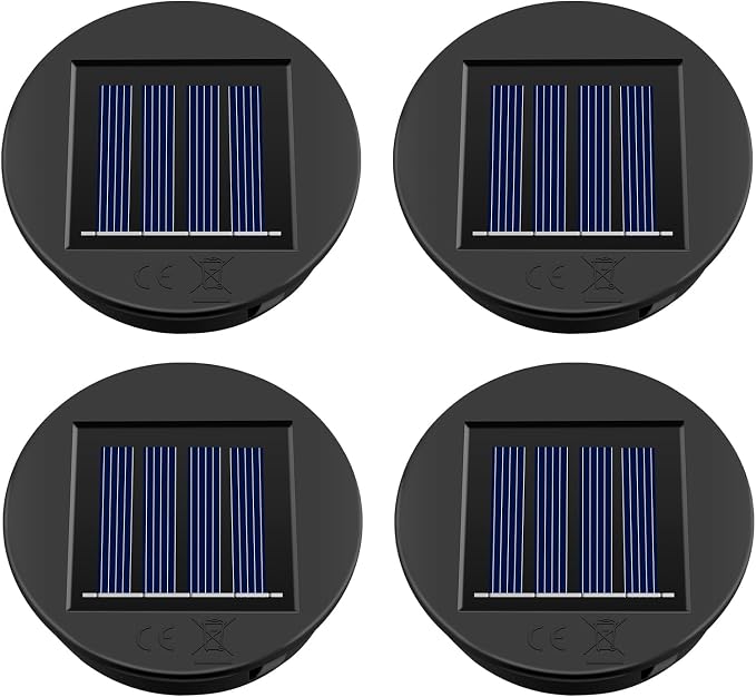 Helesin Ersatz-solarleuchten Mit Led-leuchtmitteln, 4 Stück 8 Cm Solarlaternen Für Den Außenbereich, Wasserdichter Ersatz, Hochwertige Solarleuchten Als Ersatz Für Hängende Gartenlaternen