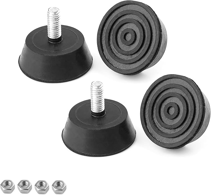 4 Verstellbare Möbelfüße, Schneidebrettfüße Mit Gummibasis Und Schrauben, Höhenverstellbar, Durchmesser 38 Mm, Für Möbel Und Haushaltsgeräte