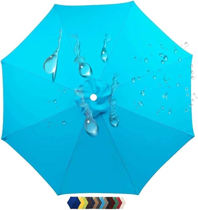 Ersatzdach Für Terrassenschirme, 6/8 Streben, Ersatzdach Für Sonnenschirme Im Freien, Uv50+ Schutz, Polyestergewebe, Wasserdicht, Ampelschirmdach (m12, 270 Cm 8,8 Fuß)