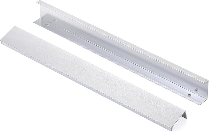 10 Unsichtbare Möbelgriffe, Küchenschubladengriffe Aus Aluminiumlegierung Mit Schrauben, Lochabstand 256 Mm, Gebürstetes Gold