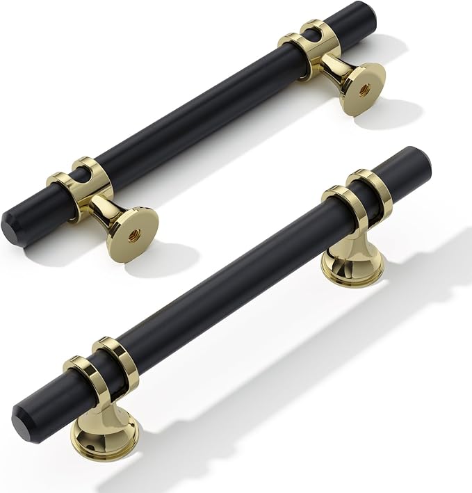 Möbelgriffe, 10er-pack – 96 Mm Lochabstand – Möbelgriffe – Küchenschrankgriffe – Für Badezimmertüren – Kleiderschrank – Gold +