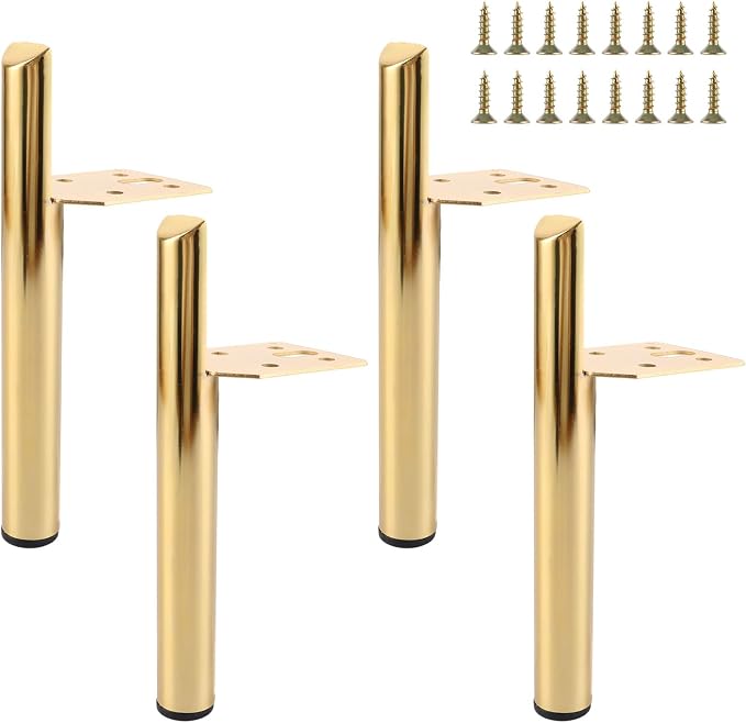 4 Stück Metall-möbelbeine, 18 Cm Couchtischbeine, Goldene Tischbeine Für Sofa, Tv-ständer Und Möbel