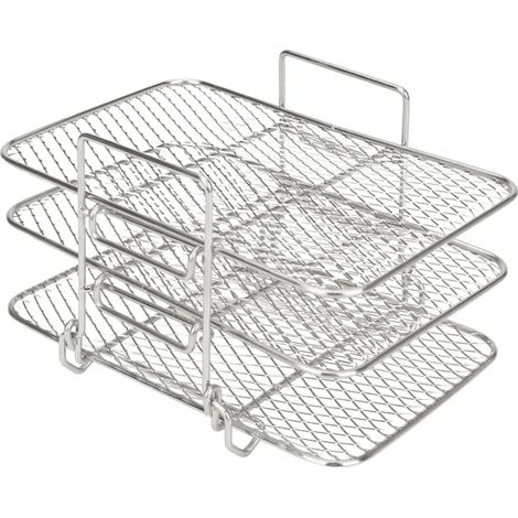 Grillrost Aus Edelstahl 304, Speziell Für Ninja Dual Heißluftfritteusen Entwickelt, Kompatibel Mit Den Modellen Dz201, Dz401, Af300uk, Af400uk Und Dz401