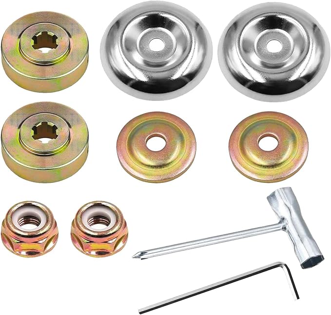 12-teiliges Treabear Freischneider-muttern-set, Freischneider-metallscheiben, Freischneider-ersatzteile, Ersatzbefestigungsset Für Gartenrasenmäher