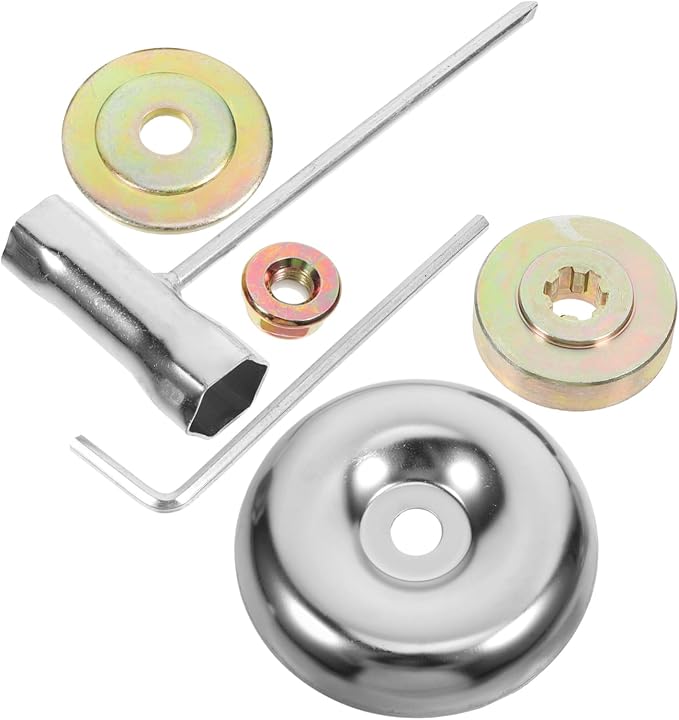 Yarnow 6-teiliges Wartungsset, Klingenadapter Für Freischneider Und Rasenmäher, Zuverlässiges Zubehör Mit Vibrationsfunktion Für Gartenarbeit Und Unkrautbekämpfung