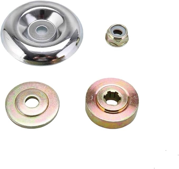 Ersatz-metallklingenmuttern Für Freischneider, 4 Stück M10 Linksgewindemuttern, Schutzkappe, Klingenplatte Und Klinge Inklusive, Universelles Zubehör Für Freischneider