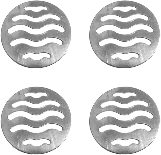 Set Mit 4 Runden Edelstahl-rohrabdeckungen Für Bad, Küche, Dusche (90 Mm)