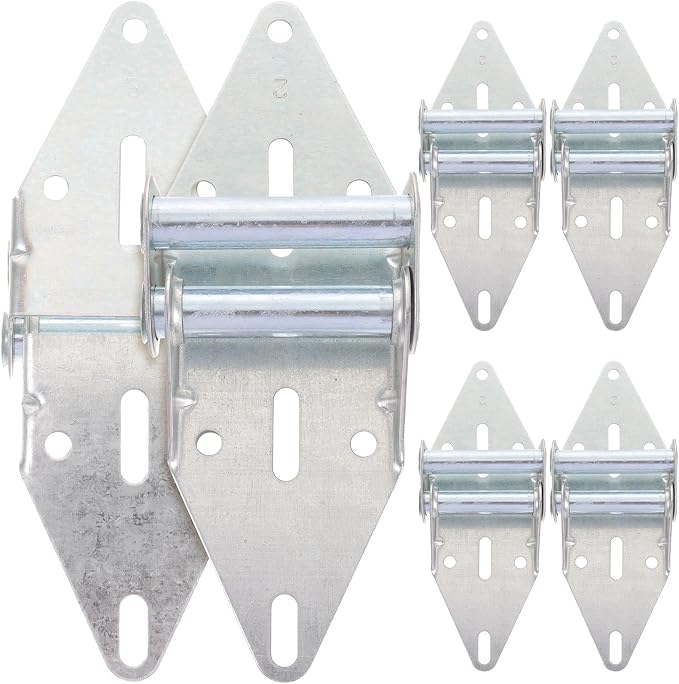 Bestyash Hochleistungs-scharniere, Rostbeständig, 6er-pack, Massives Silber-eisen, Rostbeständig Für Garagentore Im Privaten Und Gewerblichen Bereich