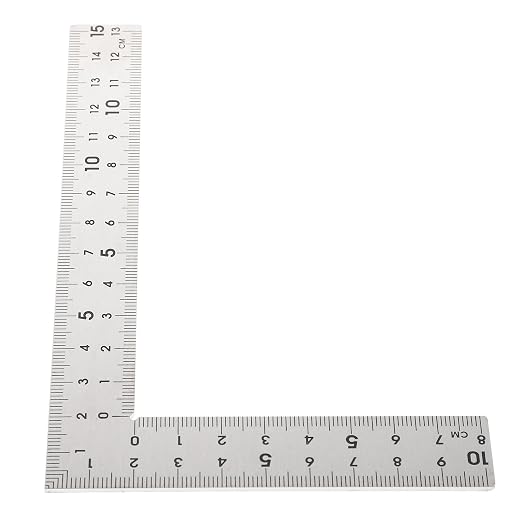Besportble 15x10 Cm Edelstahl-winkelmesser Mit Verstärkter Ausführung, Robustes L-förmiges Messwerkzeug Für Profis Im Bauwesen Und In Der Holzbearbeitung