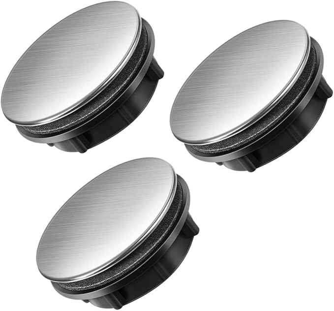 Magiclulu 3-teiliges Spülbecken-abdeckset Aus Edelstahl Und Pp In Silber, Praktischer Seifenspenderverschluss, Schlichtes Und Elegantes Design, Für Küche Und Hotel