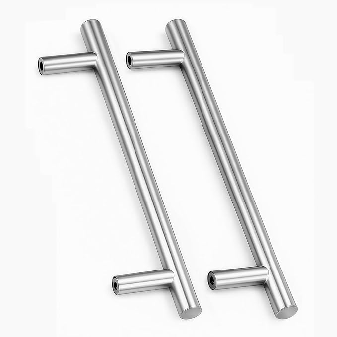 Möbelknöpfe Aus Edelstahl Mit Schrauben. Zur Dekoration Von Küchen Und Schränken. Lochabstand: 192 Mm