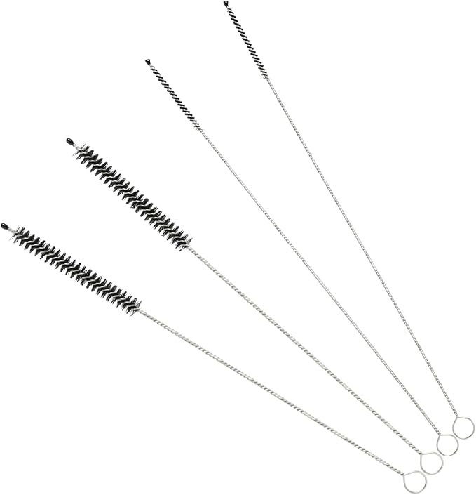 4-teiliges Strohhalm-reinigungsbürsten-set, 3 Mm Feine Bürste Zur Reinigung Von Emulgatoren In Kaffeemaschinen, Reinigungsbürsten Mit 3 Mm Und 7 Mm Durchmesser, Passend Für Miele, Jura, Siemens, Krups