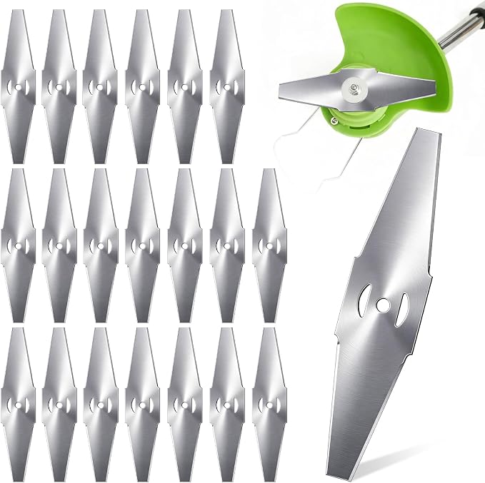 20 Stück Freischneiderklingen, Ersatzklingen Für Trimmer, Elektrische Metall-freischneiderklingen, Zubehör Für Kabellose Garten-freischneider
