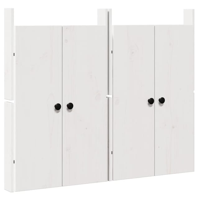 vidaXL Schranktür Küchentür MEPPEL 2 pcs Weiß 50 x 9 x 82 cm Massivholz Kiefer (2 St)