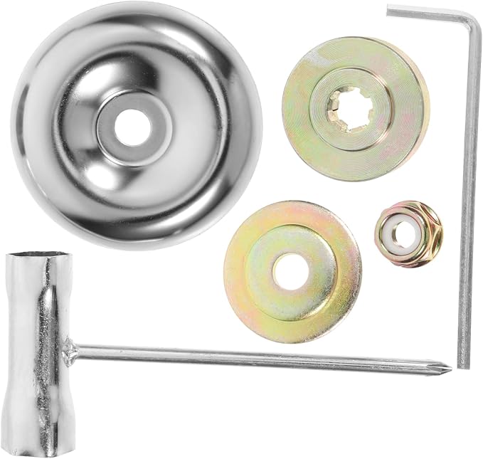 Gatuida 6-teiliges Schneidkopf-set Mit Adapter Für Rasenmäher Und Freischneider, Kompatibel Mit Spindel