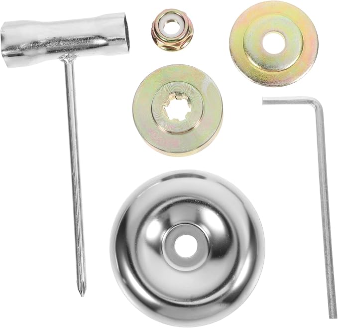 Toyvian 6-teiliges Rasenmäher-zubehörset Mit Messeradapter Und Freischneider Für Die Gartenpflege, Kompatibel Mit Häckslern Und Rasenmähern