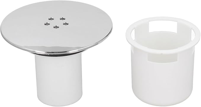 Yosoo Health Gear 90-mm-duschablaufabdeckung Aus Chrom, Duschsiphon Mit Abnehmbarer Kappe