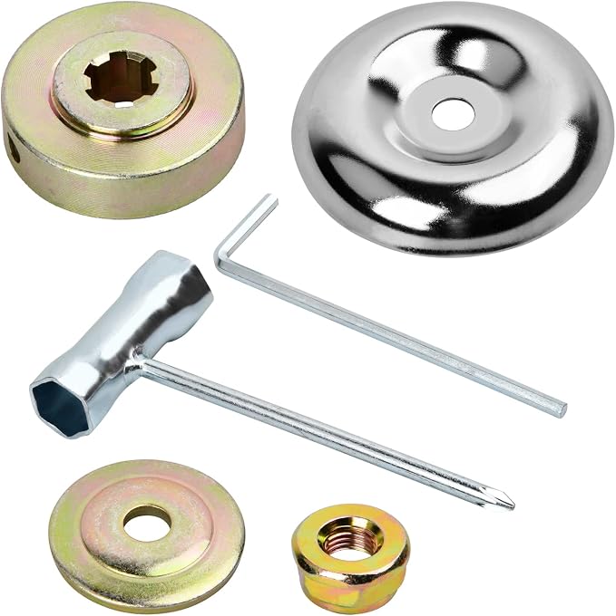 6-teiliges Zubehörset Für Metall-freischneider, Mutternkopf-set Für Gartenrasenmäher, Befestigungsset Für Messerkastenmuttern, Adapterset Für Gängige Rasenmäherteile
