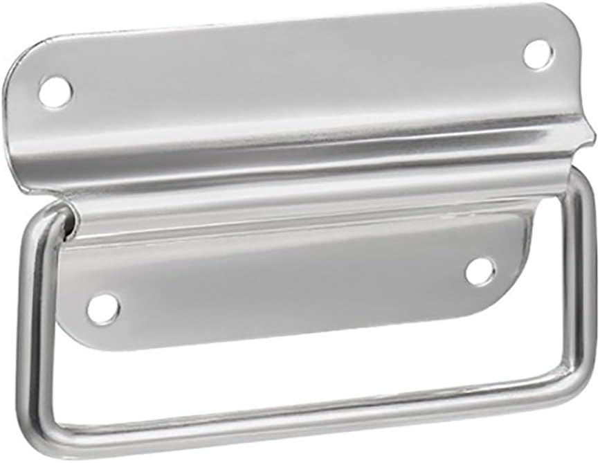 Klappbare Edelstahl-zuggriffe, Klappbare Werkzeugkastengriffe, Metalltürgriffe, Für Werkzeugkästen, Schranktüren, Luken (2 Stück)
