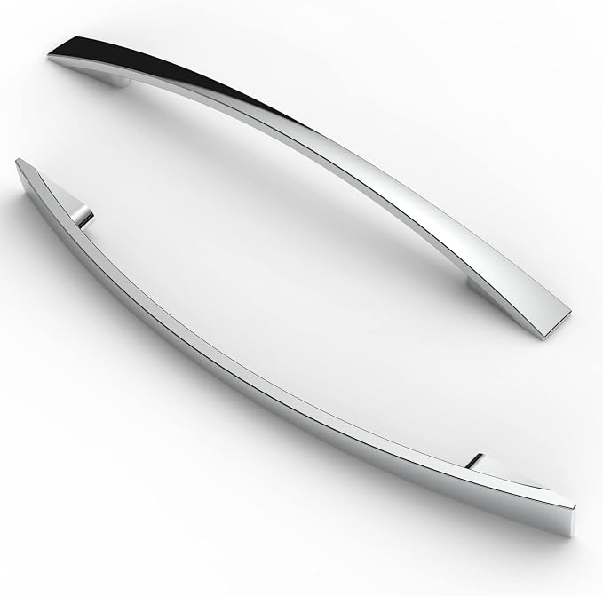 Möbelgriffe, 5-teilig – Lochabstand 160 Mm – Für Schränke, Küchen, Schubladen – Chrom