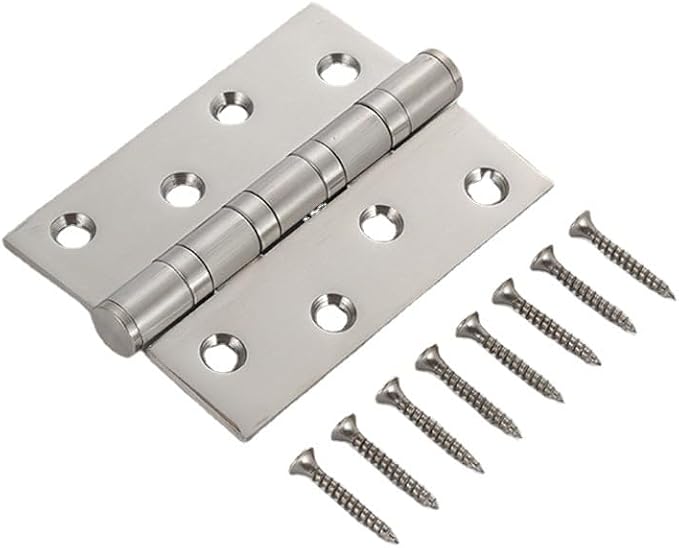 Türscharnier, Edelstahlscharnier Mit Kugellager, Edelstahlplatte Für Innentüren, Werkstatt, Schreinerei, Renovierung, Außentüren, Fenster, Schubladen, Haus, Garage