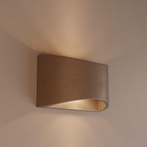 Barcelona Led-wandleuchte Für Beton – Nach Oben Und Unten Gerichtete Beleuchtung – G9-leuchtmittel – Modernes Design, Geeignet Für Industrieräume – Erhältlich In Weiß, Heidegrau Und Rot