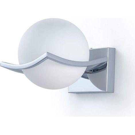 15 Cm Led-wandleuchte – Blendfreies Licht – Weißes Metall – Für Den Innenbereich