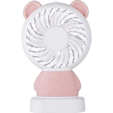 Tragbarer Ventilator – Mini-led-ventilator Für Büro, Zuhause Und Outdoor-aktivitäten, Mit Nackenstütze Und Integrierter Tasche – 1 Stück