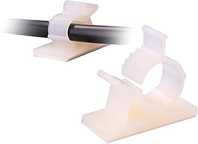 Verstellbare, Selbstklebende Kabelclips Für Auto Und Büro (m, Weiß)
