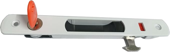Zeng Aluminium-sicherheitsschloss Für Schiebetüren Mit Schlüssel - Fenster-/terrassentürschloss, Küche, Badezimmer (weiß)
