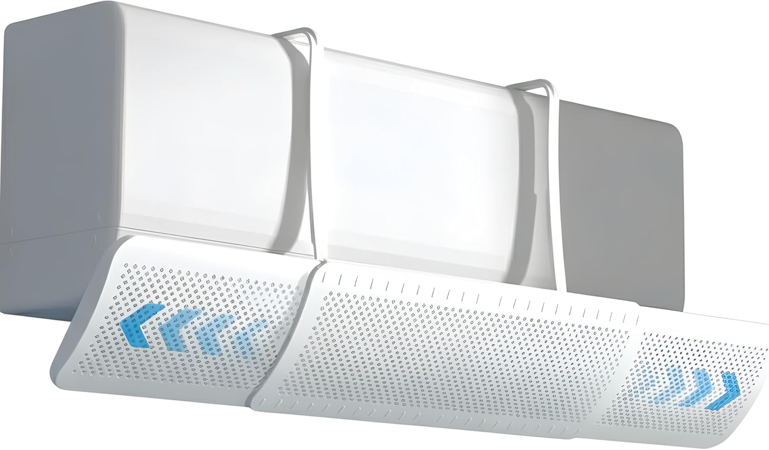 Verstellbarer Universal-deflektor, Antikondensations-klimaanlage Mit 180°-verstellung, Einfache Installation Ohne Bohren Für Winter Und Sommer