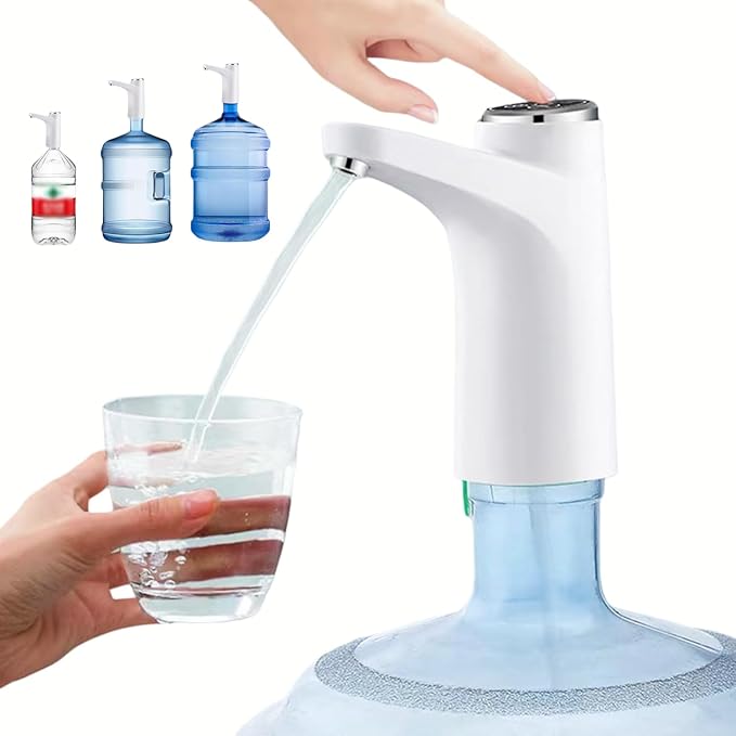 Topyond Automatischer Wasserspender Mit Flaschen, Kabelloser Usb-ladefunktion, Automatische Trinkwasserpumpe, Mini-wasserspender Mit Wasserhahn Fürs Schlafzimmer
