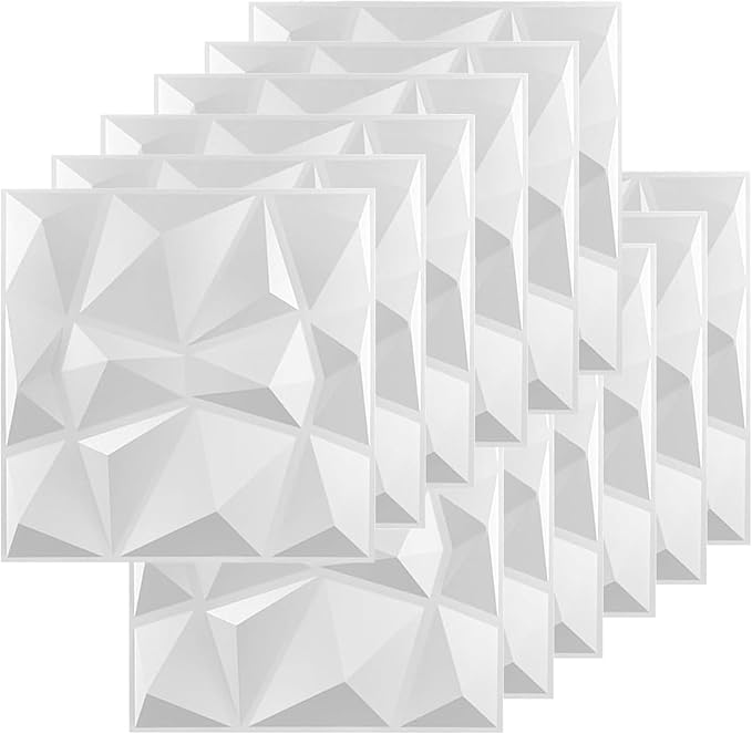 Set Mit 12 3d-wandpaneelen – Pvc-platte – 3d-wandpaneele – Fassadenverkleidung – Deckenpaneele – Spielwandpaneele – Tapete Für Wohnzimmer, Schlafzimmer