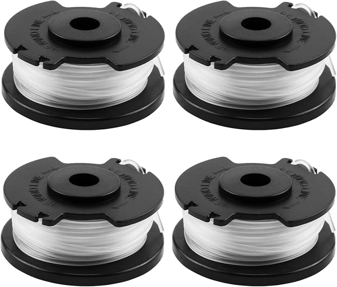 4 Spulen Nylonfaden Für Parkside Freischneider, Parkside 1,6 Mm X 5 M Trimmerfadenspule, Kompatibel Mit Einhell Ge-ct 18/28 Li, Ge-ct 18/28 Li Tc Und Parksides Prta 20-li C3